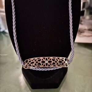 Kit Heath 925 Silver Bar Rope Necklace New! ❤️💌❤️ ! Made in England ! New !